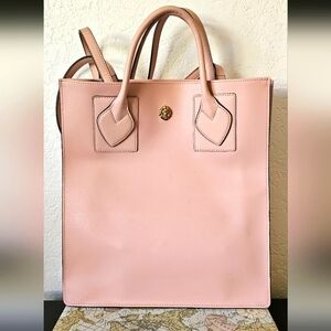 Ann Klein dusty rose shopper tote bag